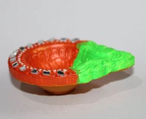 7 Inch Clay Decorative Diya
