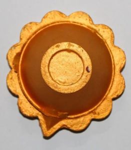 5 Inch Glossy Orange Clay Diya