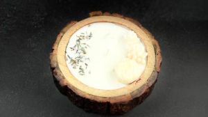 Round Wooden Jar Candle
