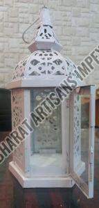 8 Inch White Aluminium Hanging Lantern