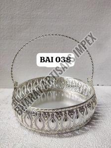 silver plated basket