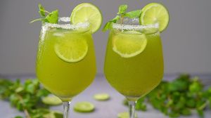 Yellow Mint Mojito Sharbat