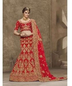 embroidered bridal lehenga