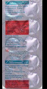 Nitrosun 10 mg tablets