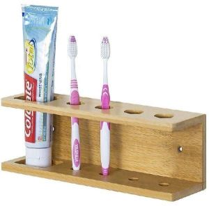 Wooden Toothbrush Holder