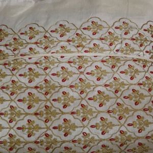 embroidered silk fabric