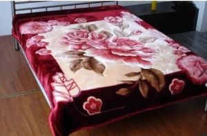 Multicolor Floral Double Bed Blanket