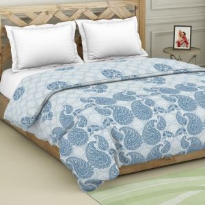 Printed Cotton Double Bed Quilt