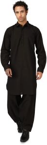 Mens Noir Pathani Suit