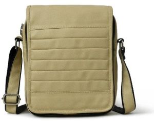 Olive Green Leather Sling Bag