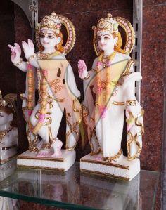 1 Feet Marble Radha Krishna Statue