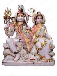 Decorative Marble Shiv Parivar Statue