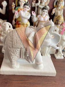 Marble Elephant Statue