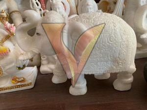 Marble Elephant Statue
