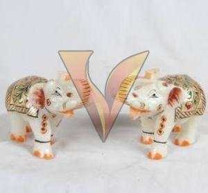 Marble Elephant Statue