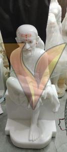 White Marble Sai Baba Statue