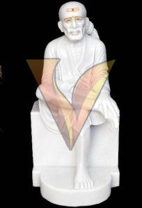White Marble Sai Baba Statue