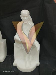 White Marble Sai Baba Statue