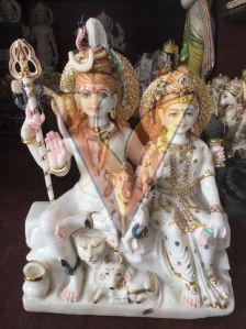 Decorative Marble Shiv Parivar Statue