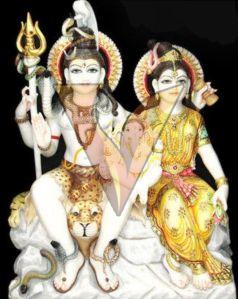 Decorative Marble Shiv Parivar Statue