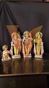 Multicolor Marble Ram Darbar Statue
