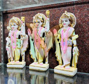 Multicolor Marble Ram Darbar Statue