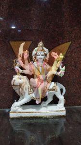 1 Feet Marble Maa Durga Statue