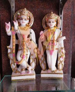 1 Feet Marble Radha Krishna Statue