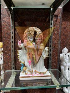 1 Feet Marble Radha Krishna Statue