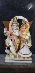 Decorative Marble Radha Krishna Statue
