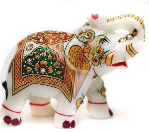 Marble Elephant Statue