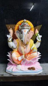 Multicolor Marble Ganesh Statue