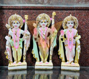 Multicolor Marble Ram Darbar Statue