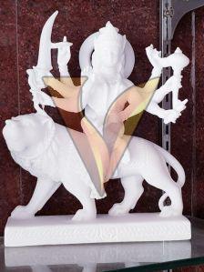 White Marble Durga Maa Statue