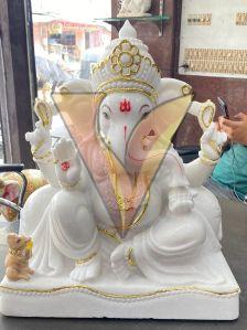 White Marble Ganesh Statue