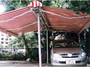 hut awning