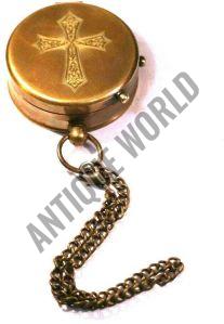 Decorative Christian Style Brass Compass