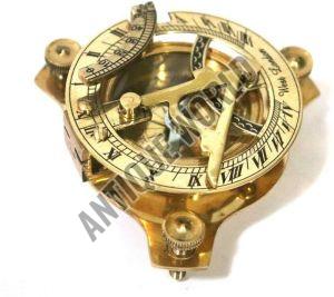 Nautical Maritime Sundial Brass Compass