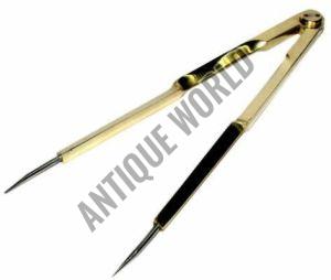 Vintage Navigation Straight Pattern Artist Divider Solid Brass Drawing Tool