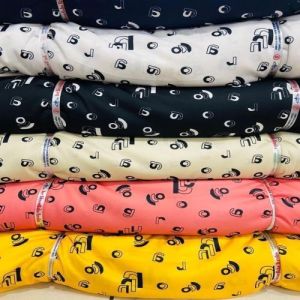 Printed Rayon Shirting Fabric