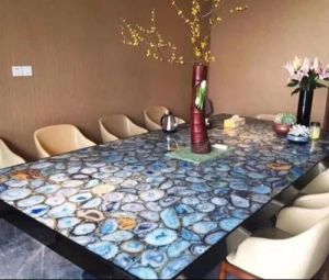 Beautiful Blue Agate Dining Table