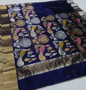 Printed Chanderi Pure Silk Saree