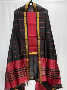 Unstitched Mangalagiri Cotton Suit Fabric