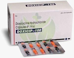 100mg Doxycycline Hydrochloride Capsules