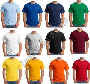 Mens Round Neck Plain T-Shirt