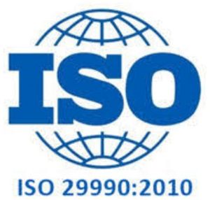 ISO 29990:2010 Certification Services