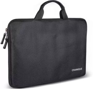 Black PVC Laptop Sleeve Bag