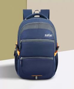 Blue Polyester Safari Laptop Backpack Bag