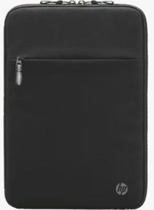 Plain Black Polyester HP Laptop Sleeve Bag