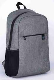 Polyester Grey Backpack Bag